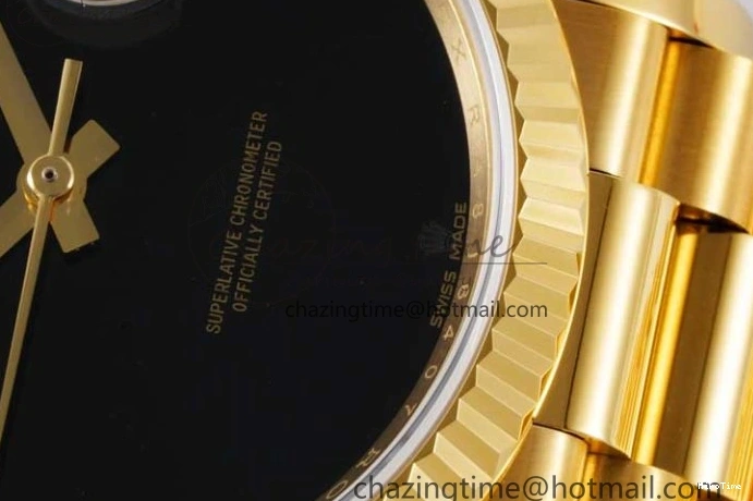 MiroTime 0321 NewStyle Day Date 36 YG RAF Best Edition Black No Marker on YG Bracelet A 2019